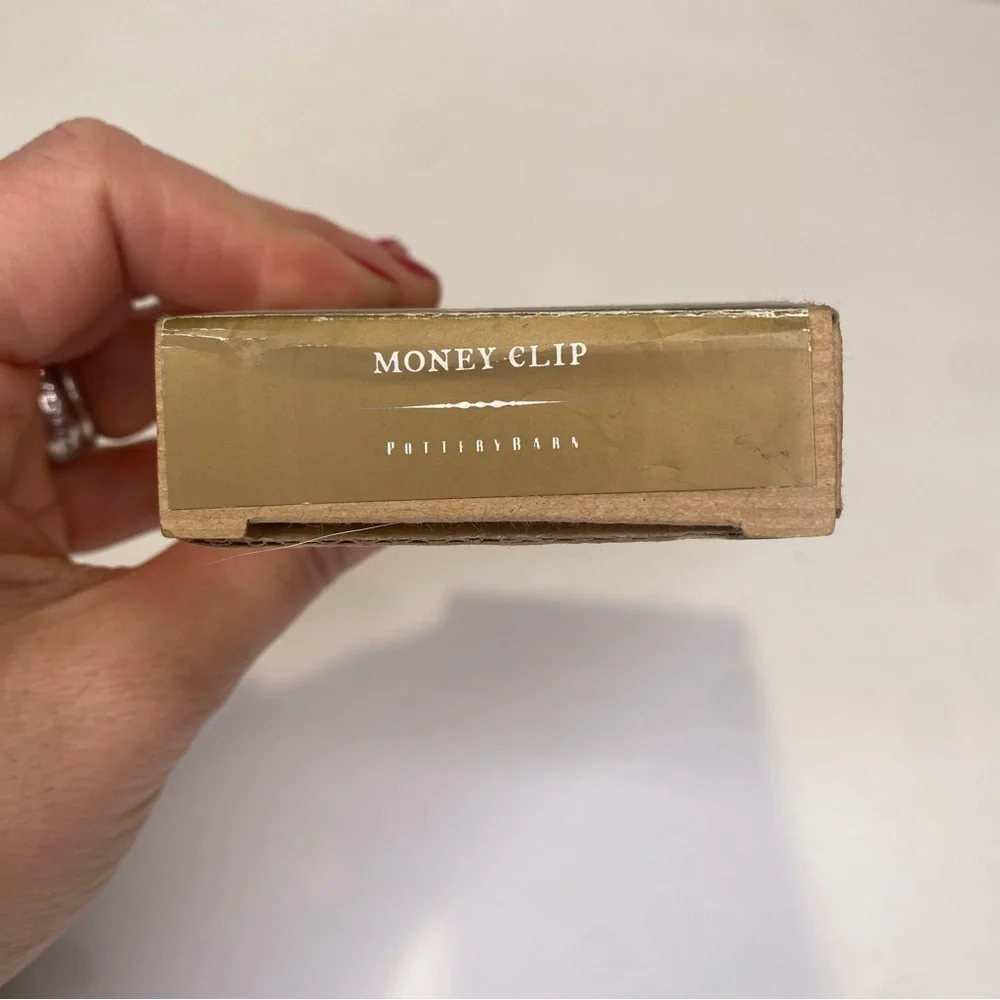 Pottery Barn Silver Money Clip #8319 
